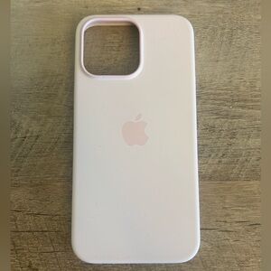 Apple iPhone 14 Pro Max Silicone Case with MagSafe Light Pink Small Chip